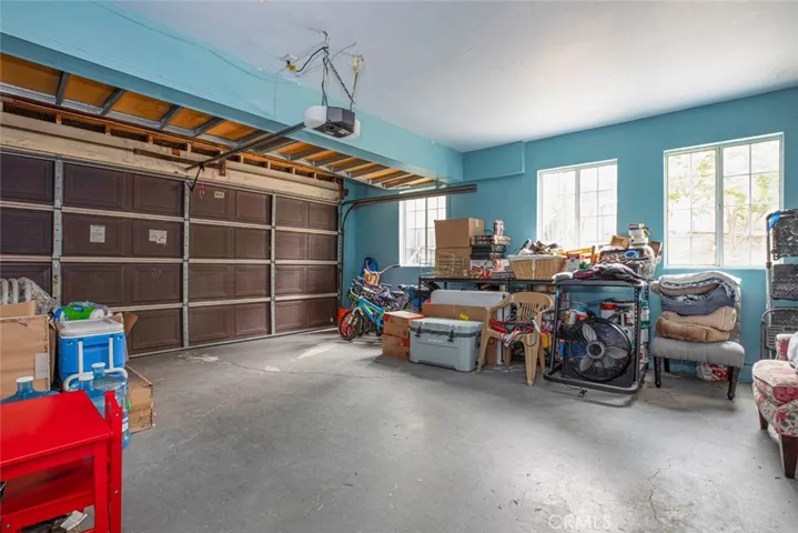 Spacious Two Car Garage with remote.