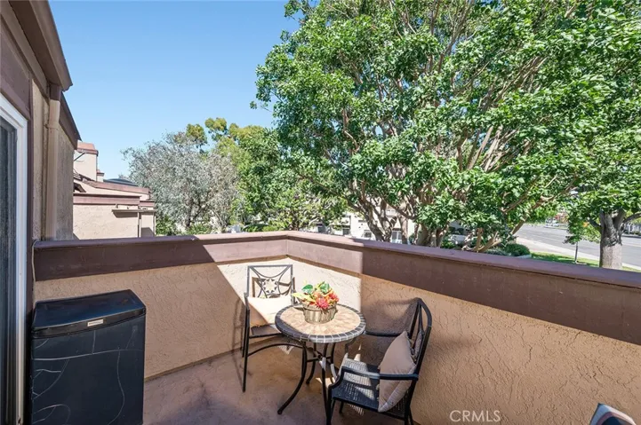 private balcony off master