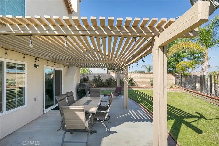 Large covered patio