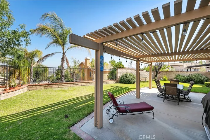 Large, private view patio