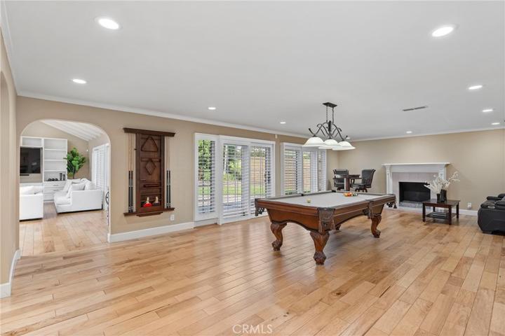 Open to the dining area is an expansive family room with a gas fireplace!