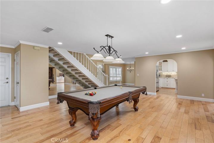 Rich wood floors and upgraded baseboards throughout!