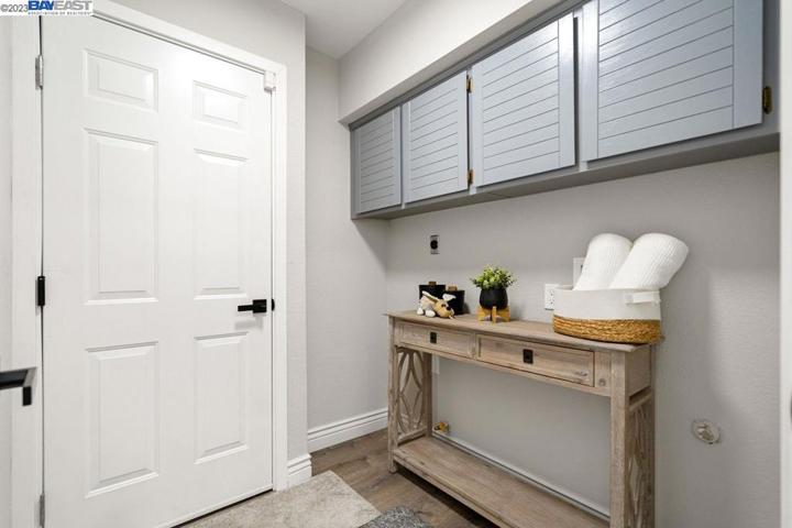 Laundry room has electric and gas connections.