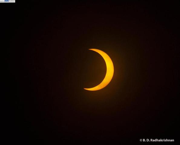 Solar Eclipse 10/14/23 view from our Backyard. Credits to Ben Radhakrishnan. our neighbor and friend