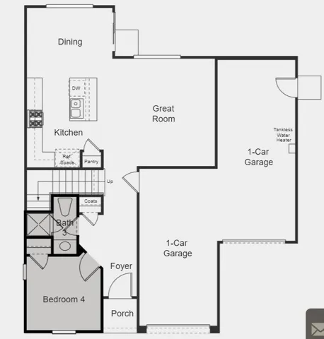 Structural options include: downstairs bedroom and full bath.
