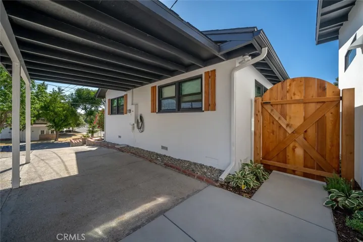 View of main home from carport