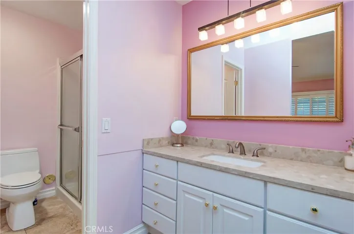 Upgraded master bathroom