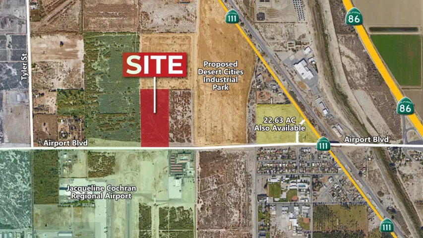 19.5 AC Airport Blvd, TH Zoomed Aerial W