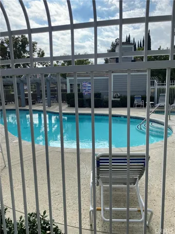 Step down into this beautiful pool on a hot and sunny day to refresh!