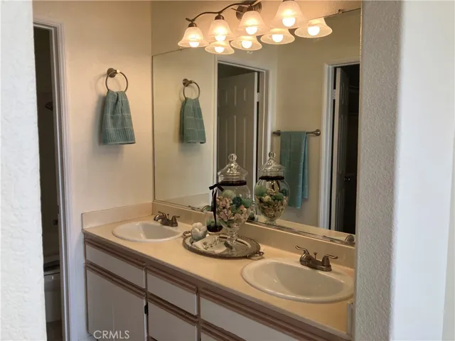 Primary Bathroom-new ceramic dual sinks and hardware
