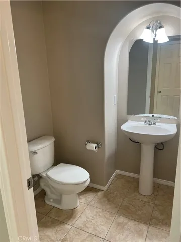 Downstairs powder room