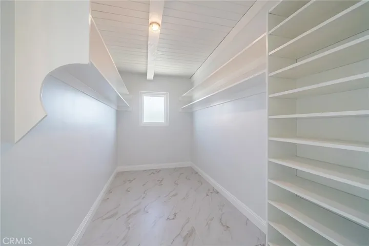 Walkin closet of the primary bedroom