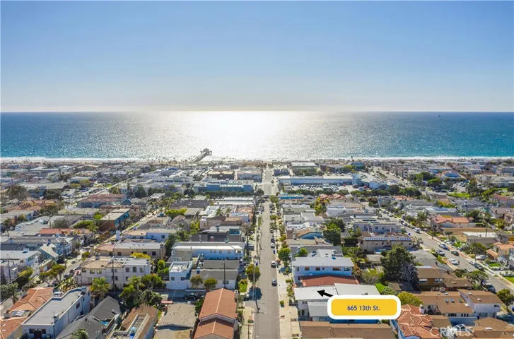 665 13th St. marked from the drone cam view