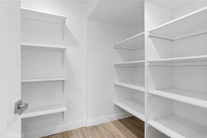 Kitchen pantry wraps around another 6 feet