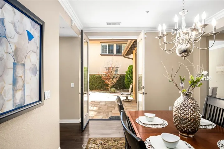 Dining room facing east
