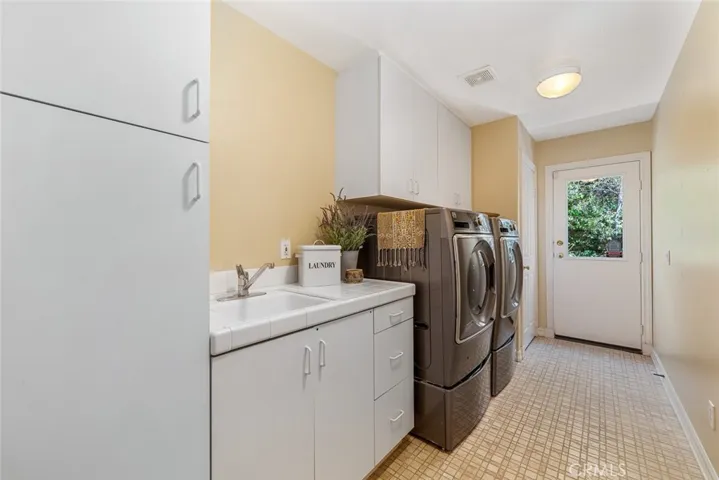 Huge lower level laundry room
