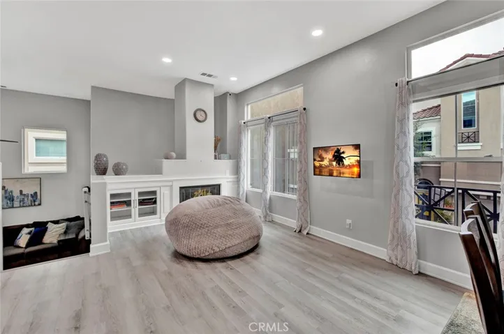 Living Room With Fireplace