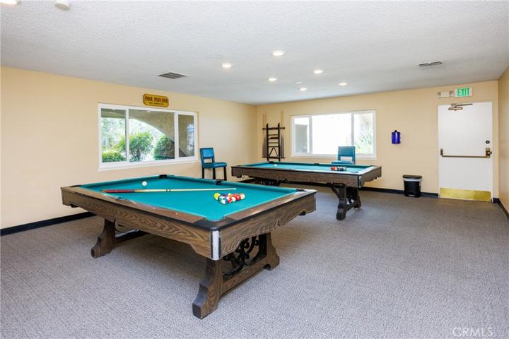 Clubhouse billiard room