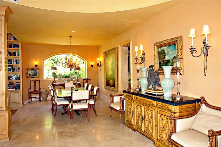 Dining Room Off of Large Library