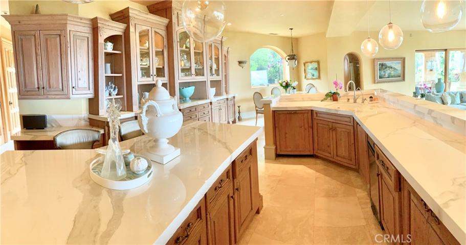 Great for entertaining.  People hang around the island and family room!