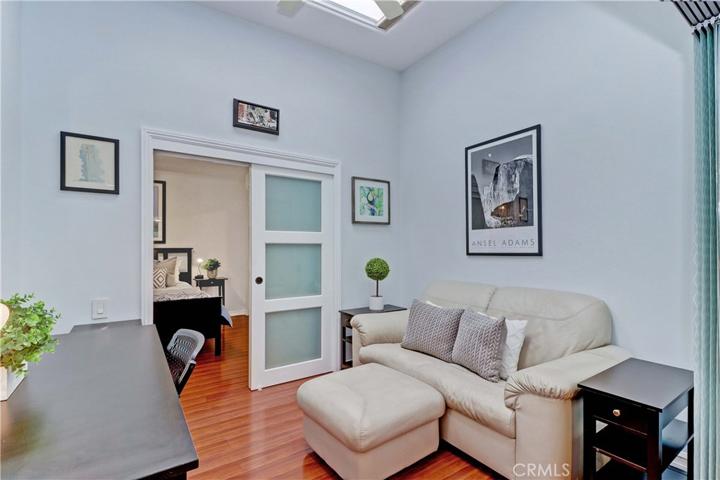 Den/Office area with 2 skylights
