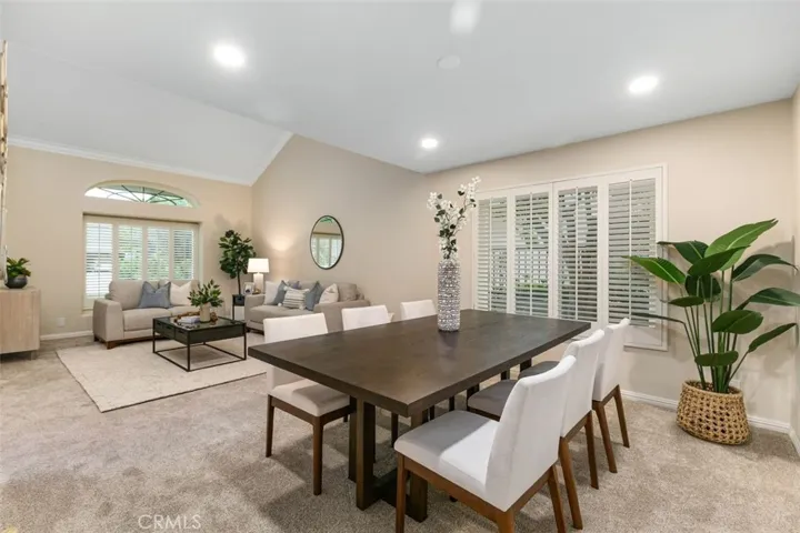 Alternate angle of the formal dining space