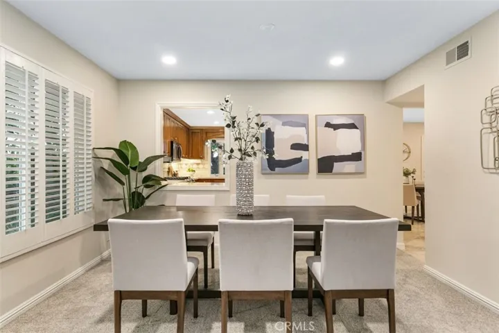 Formal dining space is quite large