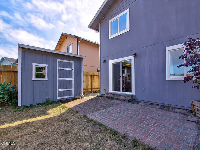 Back patio & garden shed