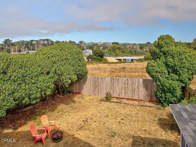 Sheltered back yard