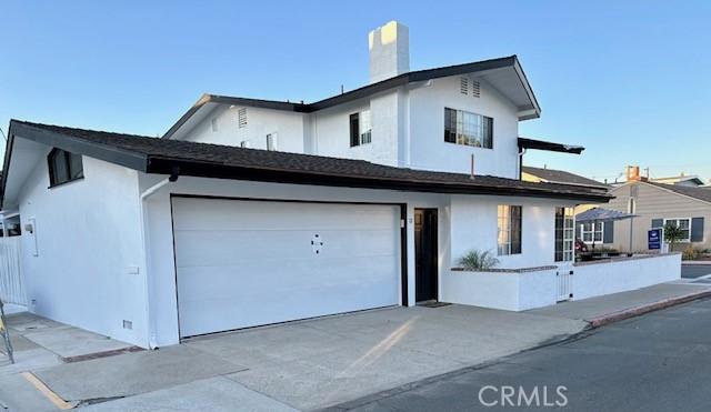 36th Street side of home and new garage door