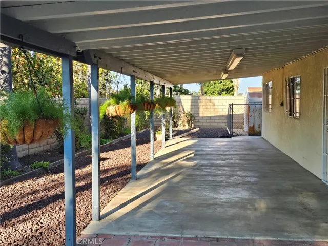 Rear patio
