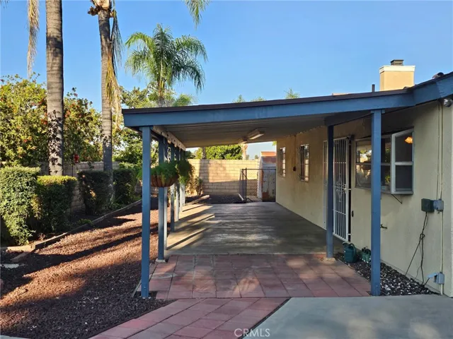 Rear patio