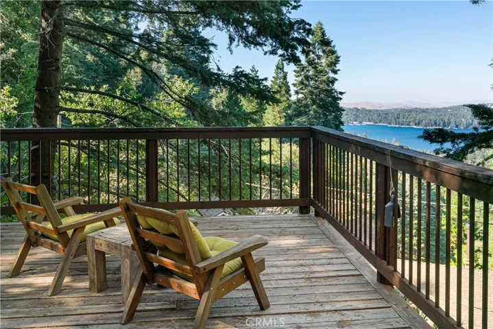 Spacious decking to take in the views