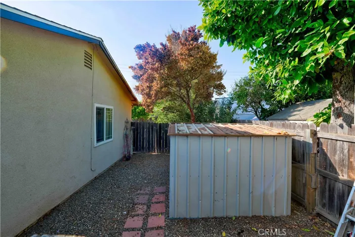 side yard right of front of house