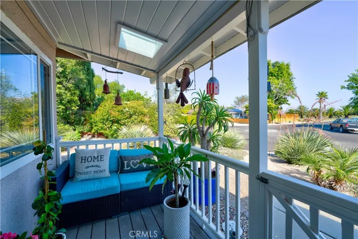 view from front porch to front yard
