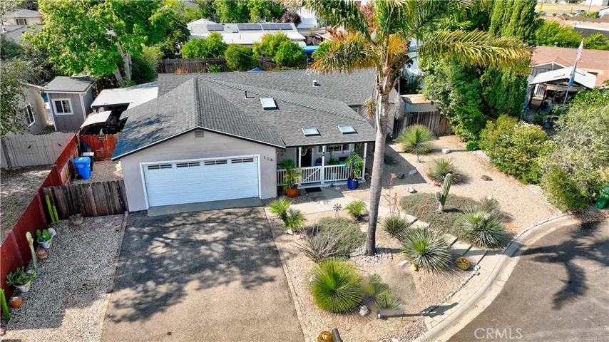 front of house ariel view