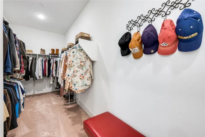 Owner's suite closet.