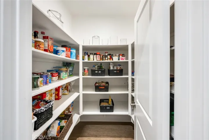 Huge walk-in pantry.