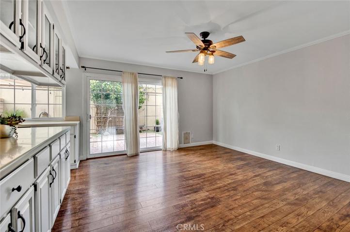Versatile family room or dining room