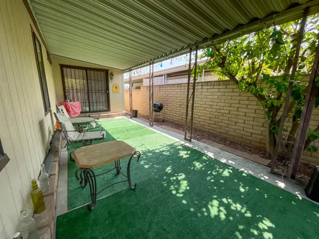 Rear patio