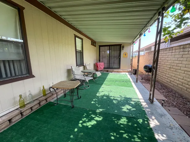 Rear patio