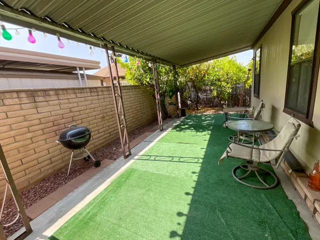 Rear patio