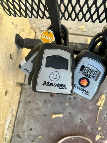 combo lock on gate