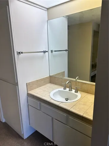 Bathroom sink area