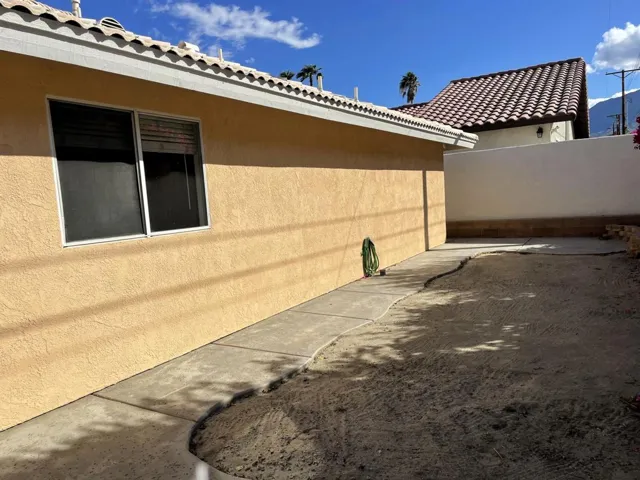 Patio back area