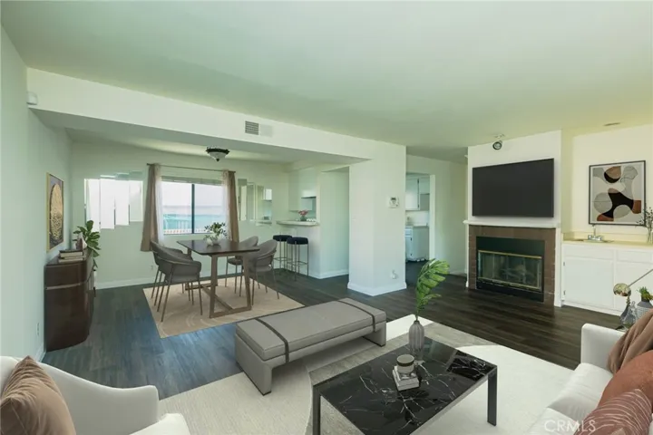 Living and Dining Room - Virtually Staged