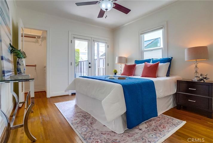 Main bedroom with french doors