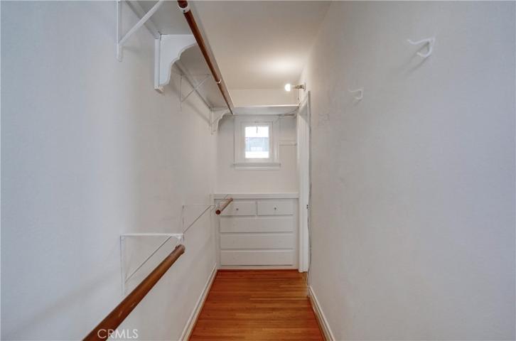 Large closest walk thru connected to guest room closet