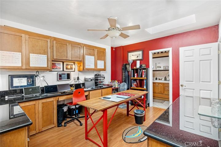 Dining area currently used as office space