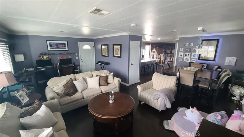 Living Room/ Office Area and Dinning Area